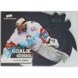 2020 MK reprezentace Dominik Furch #9 09/25 Goalie School Die-cut Blue
