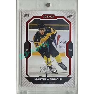 2023/24 Goal cards Chance Liga 2. série #360 Martin Weinhold Red Expo 1of1