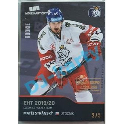 2020 MK reprezentace Matěj Stránský #33 2/5 Blue Czech Expo