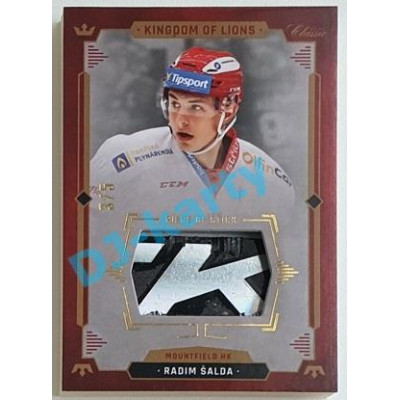 2021 OFS Kingdom of Lions Radim Šalda #S06 3/5 Piece of Stick GOLD