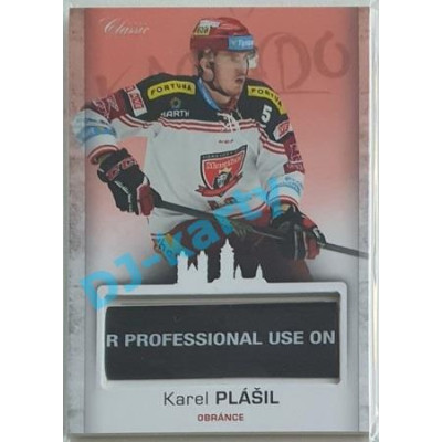 2017 OFS Mountfield Cup Karel Plášil #28 Game Used Stick PROMO