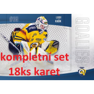 2022/23 Goal Cards Chance Liga 1. série Goalies - kompletní set 18ks