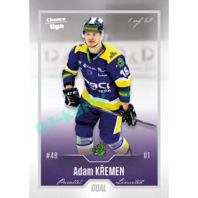 2022/23 Goal Cards Chance Liga 1. série #180 Adam Křemen Silver 1 of 60