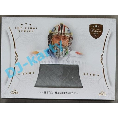 2021/22 OFS The Final Series Matěj Machovský #STI-MAM Game Used Stick Gold PROMO