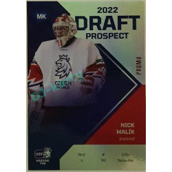 2021/22 MK reprezentace #DP-8 Nick Malík Draft Prospects PROMO