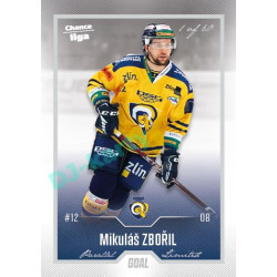 2022/23 Goal Cards Chance Liga 1. série #188 Mikuláš Zbořil Silver 1 of 60