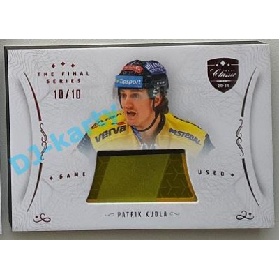 2021/22 OFS The Final Series Patrik Kudla #STI-KUT 10/10 Game Used Stick Red