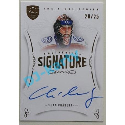 2021/22 OFS The Final Serie Jan Chábera #TFS-JC 20/25 Authentic Signature Gold