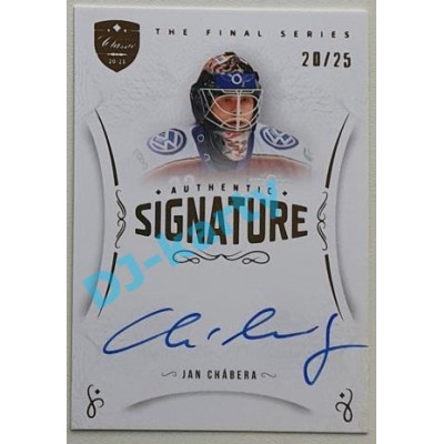 2021/22 OFS The Final Serie Jan Chábera #TFS-JC 20/25 Authentic Signature Gold