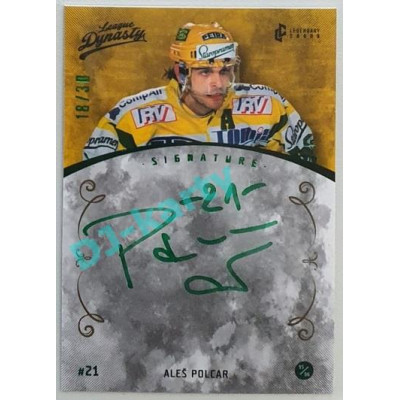 2021 Legendary Cards League Dynasty Vsetín Aleš Polcar #46 18/30 Signature