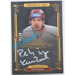 2021 OFS Kingdom of Lions Petr Koukal #A24 14/20 Authentic Signature WHITE
