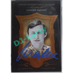 2020 OFS Síň slávy českého hokeje Vladimír Martinec #SSCH-VMA 06/20 Black Authentic Signature Blue