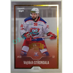 2022/23 Goal Cards Chance Liga 1. série #170 Vojtěch Střondala Expo Pardubice Gold 1 of 3