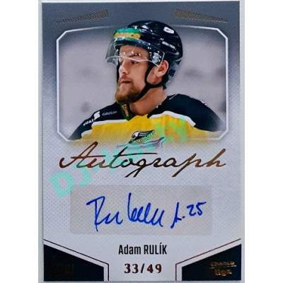 2022/23 Goal Cards Chance Liga 1. série #A-14 Adam Rulík Autograph 33/49