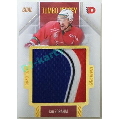 2022/23 Goal Cards Chance Liga 1. série #J-16 Jan Zdráhal JUMBO Jersey 43/77