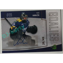 2022/23 Goal Cards Chance Liga 1. série #G-16 Petr Hamalčík Goalies Autograph 28/49