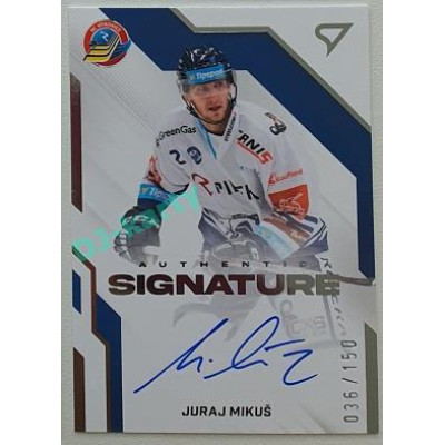 2022/23 Sportzoo ELH 2. série #AS1-JM Juraj Mikuš Signature level 1 xxx/150