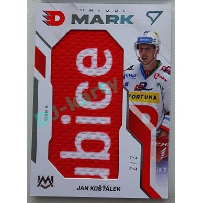 2022/23 Sportzoo ELH 2. série #UM-KS Jan Košťálek Unique Mark 2/2