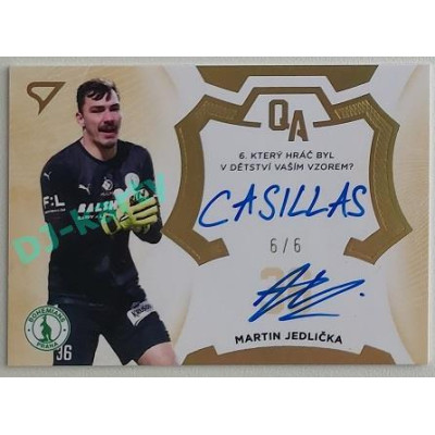 2022/23 Sportzoo Fortuna Liga 2. série #QA-JE Martin Jedlička Q&A Signatured Answer 6/6
