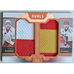 2022/23 Goal Cards Chance Liga Update #D-18 K. Klikorka / A. Poledna Duals Jersey Bronze 07/30
