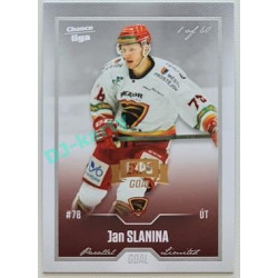 2022/23 Goal Cards Chance Liga 2. série #257 Jan Slanina Expo Silver 1 of 3