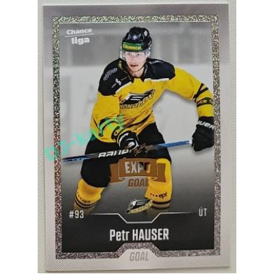 2022/23 Goal Cards Chance Liga 2. série #244 Petr Hauser Expo Rainbow Dotted 1/1