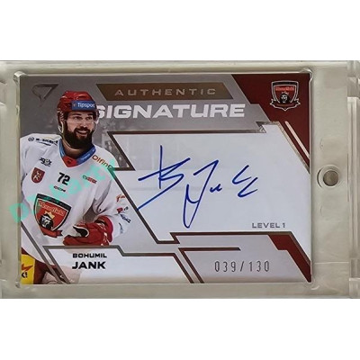 2023/24 Sportzoo ELH 1. série #SL1-BH Bohumil Jank Authentic Signature Level 1 xxx/130
