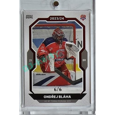 2023/24 Goal cards Chance Liga 1. série #058 Ondřej Bláha Red 6/6