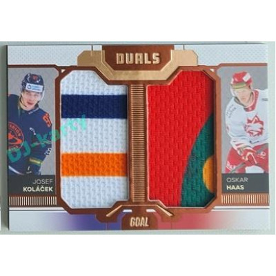 2022/23 Goal Cards Chance Liga Update #D-19 J. Koláček / O. Haas Duals Jersey Bronze 03/30