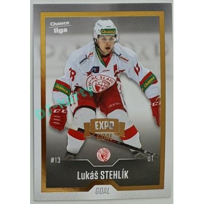 2022/23 Goal Cards Chance Liga 2. série #310 Lukáš Stehlík Expo Gold 1 of 3