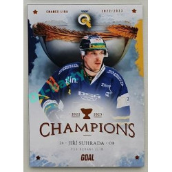2023 Goal Cards Zlín Champions #07 Jiří Suhrada Parallel 7/10