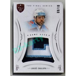 2021/22 OFS The Final Series Lukáš Chalupa #JER-LH 08/10 Game Used Jersey Red