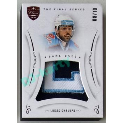 2021/22 OFS The Final Series Lukáš Chalupa #JER-LH 08/10 Game Used Jersey Red