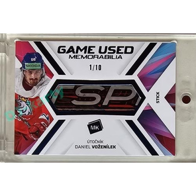 2023 MK reprezentace #GUM-20 Daniel Voženílek Game Used Memorabilia BLUE 1/10