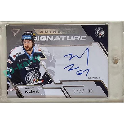 2023/24 Sportzoo ELH 1. série #SL1-KK Kelly Klíma Authentic Signature Level 1 xxx/130