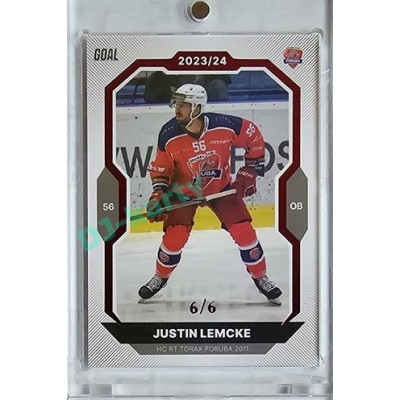 2023/24 Goal cards Chance Liga 1. série #063 Justin Lemcke Red 6/6