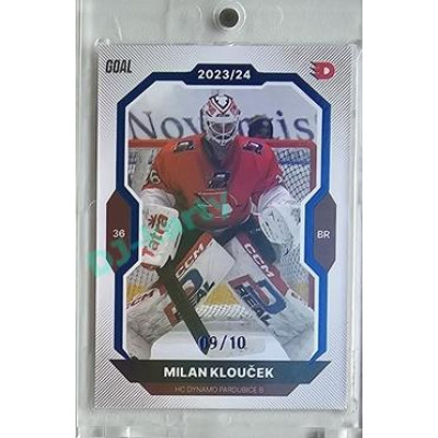 2023/24 Goal cards Chance Liga 2. série #371 Milan Klouček Blue 09/10