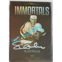2020 OFS Síň slávy českého hokeje Rudolf Potsch #IM-10 04/10 Immortals Signature White