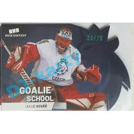 2020 MK reprezentace Jakub Kovář #8 23/25 Goalie School Die-cut Blue
