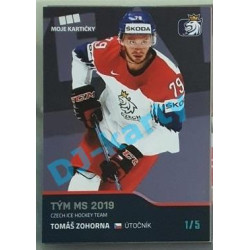 2020 MK reprezentace Tomáš Zohorna Tým MS 2019 #67 1/5 Blue