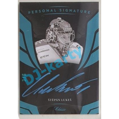 2020/21 OFS 1. série Štěpán Lukeš #PS-ŠTLU 3/6 Personal Signature Blue