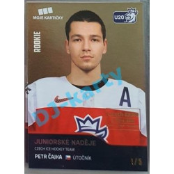 2020 MK reprezentace Petr Čajka #75 1/5 Gold Czech Expo