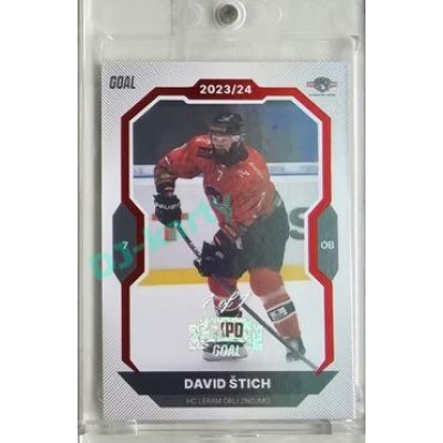2023/24 Goal cards Chance Liga 2. série #392 David Štich Red Expo 1of1