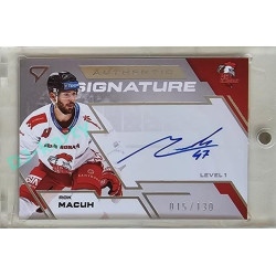 2023/24 Sportzoo ELH 1. série #SL1-RM Rok Macuh Authentic Signature Level 1 xxx/130