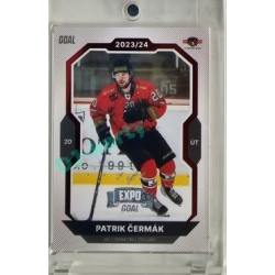 2023/24 Goal cards Chance Liga 2. série #393 Patrik Čermák Red Expo 1of1