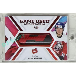 2023 MK reprezentace #GUM-08 Adam Měchura Game Used Memorabilia RED 7/25