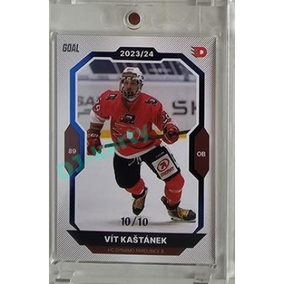 2023/24 Goal cards Chance Liga 2. série #375 Vít Kaštánek Blue 10/10