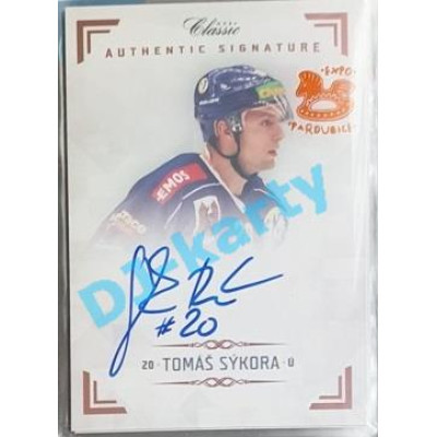2019/20 OFS Chance liga Tomáš Sýkora #AS031 x/2 Authentic Signature Rainbow OFS 18-19 Expo Pard.