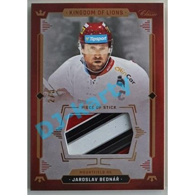 2021 OFS Kingdom of Lions Jaroslav Bednář #S26 2/5 Piece of Stick GOLD