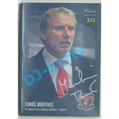 2019/20 OFS Tomáš Martinec #90 3/5 Black Rainbow Signature